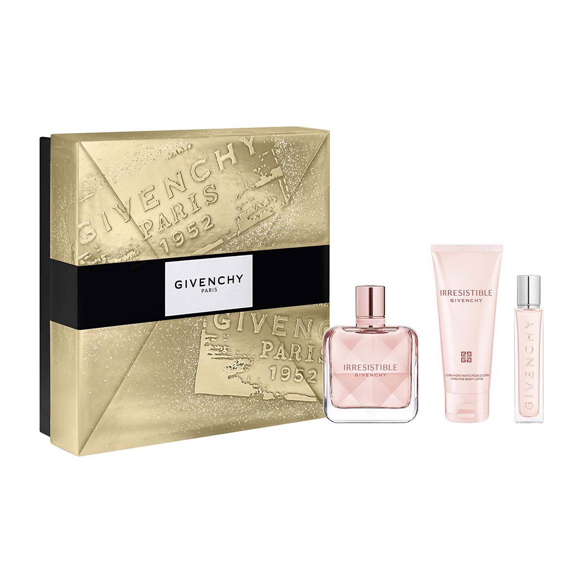Givenchy - Irresistible - Coffret Eau de Parfum 50ml, lait pour le corps et vaporisateur de voyage