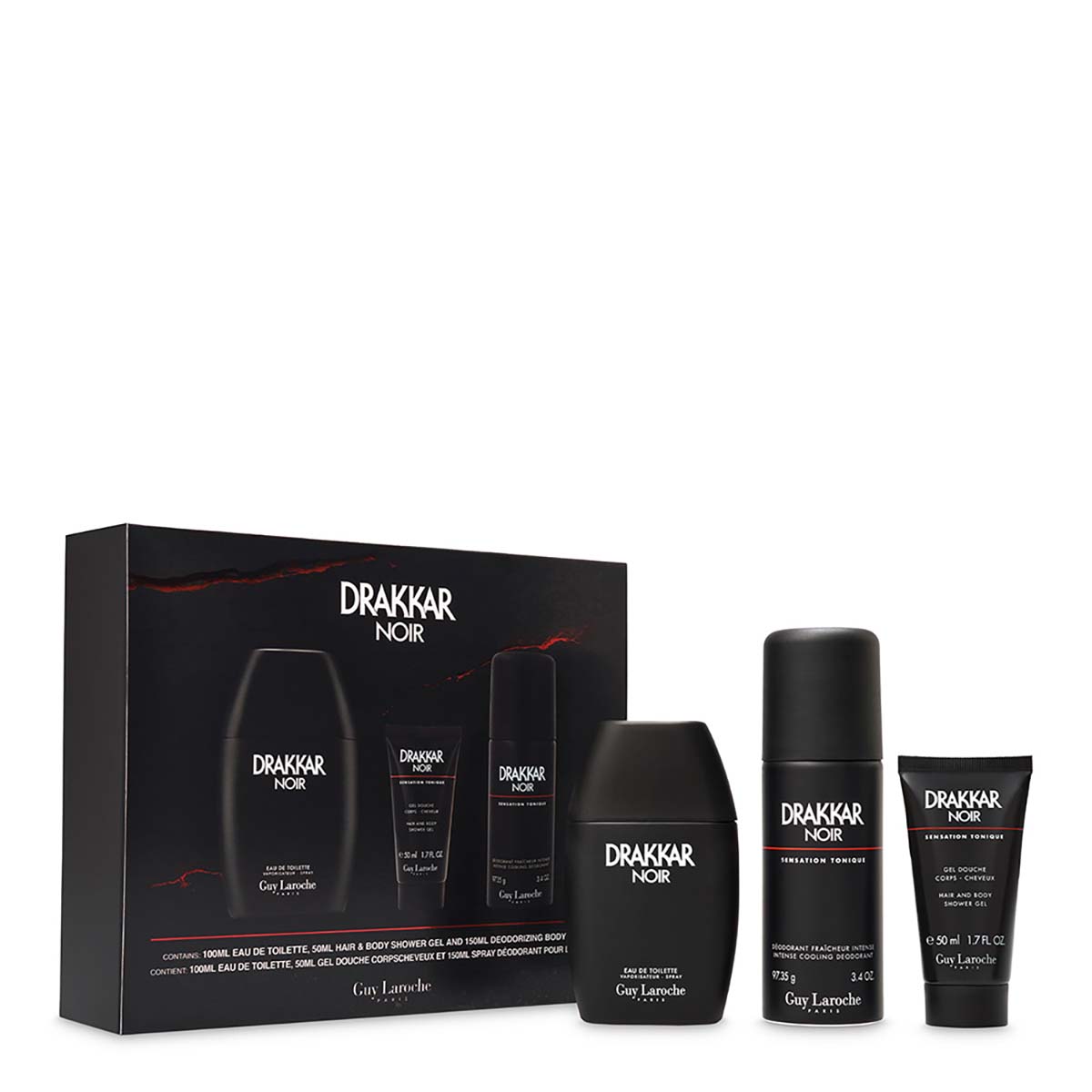 Guy Laroche - Coffret Drakkar Intense - Eau de Parfum 100ml + Déodorant 200ml