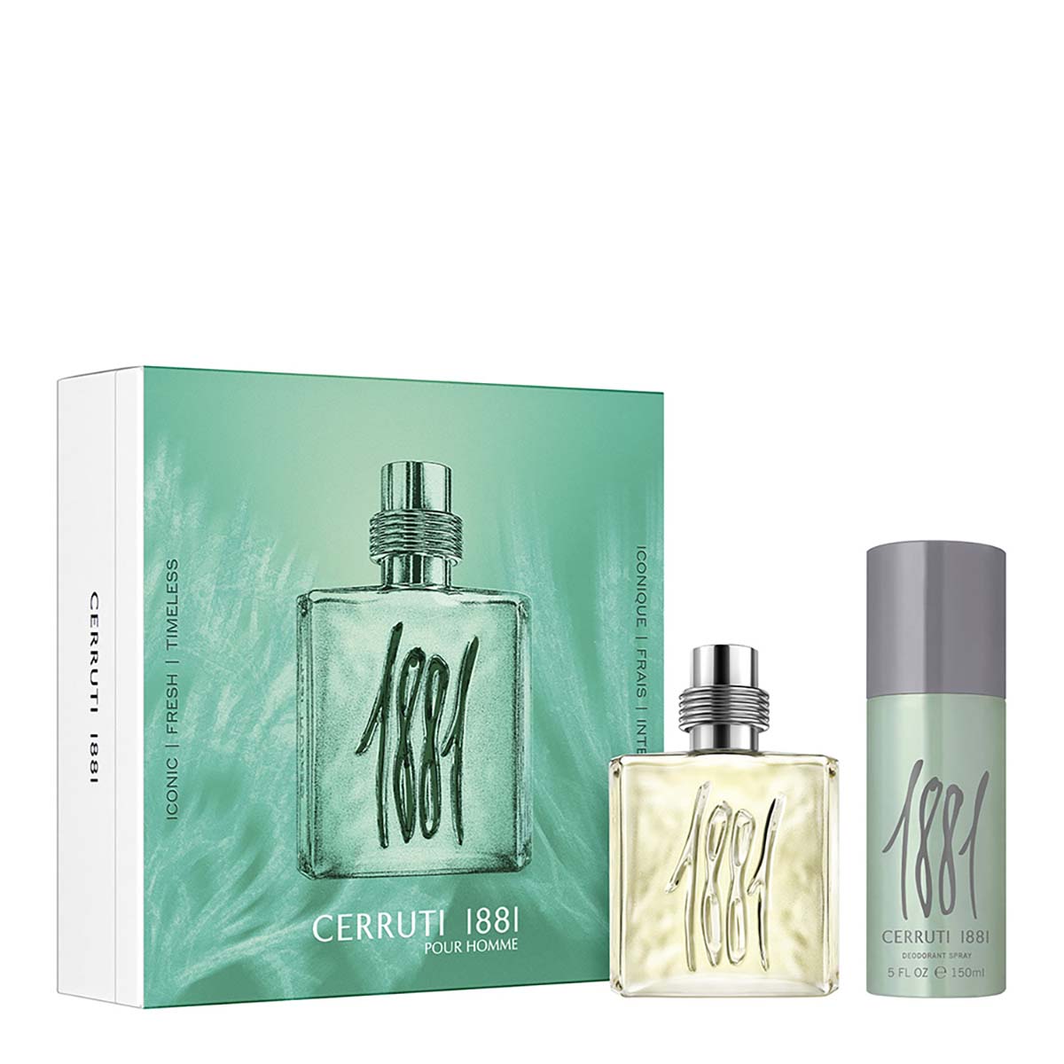 Cerruti 1881 - Coffret Cerruti 1881 Pour Homme - Eau de Toilette 100ml + Déodorant Spray 150ml