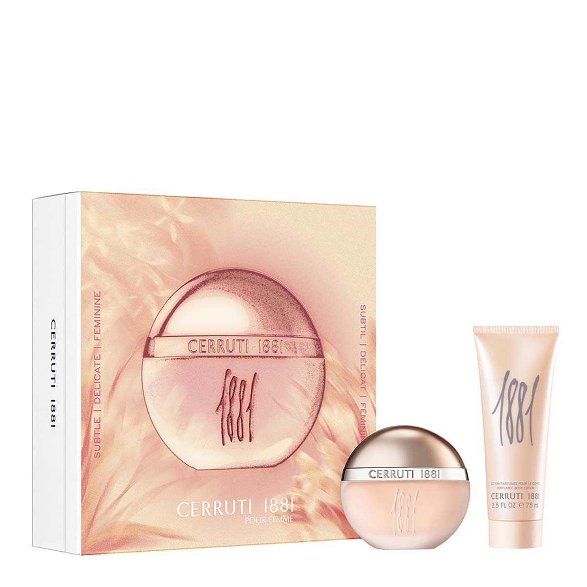 Cerruti 1881 - Coffret Cerruti 1881 Pour Femme - Eau de Toilette 50ml + Lait corps 75ml